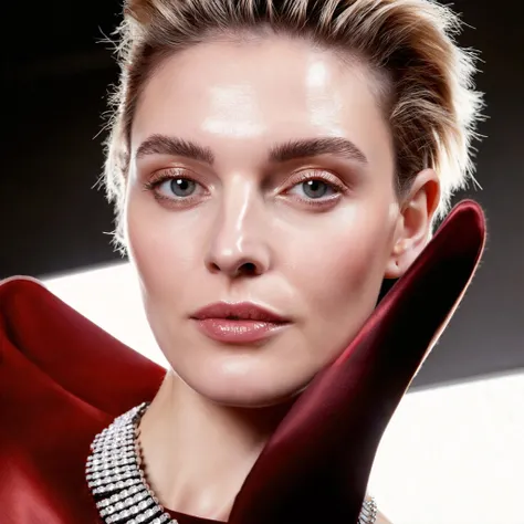 WAN2.2. T2I (Low Noise) -– Polyhedron: High Fashion (Haute Couture) & Glossy Wet Skin Look