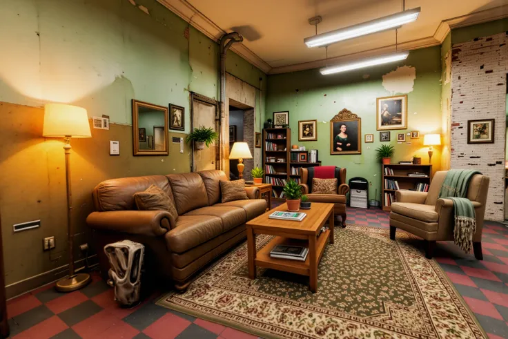 Library-style Living Room