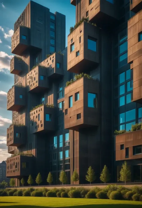 Brutalist Luxury Apartments (Buildings) (SDXL) (AD)