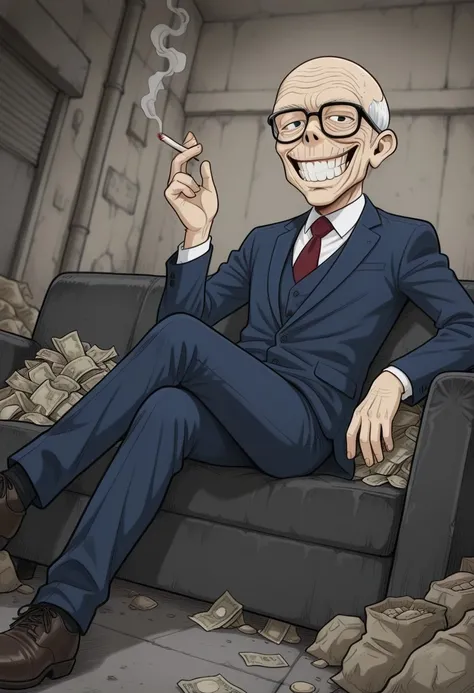 Business Old Male - Monster - Original Character - Uncle Leyasu