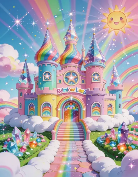 Rainbow Land house illu