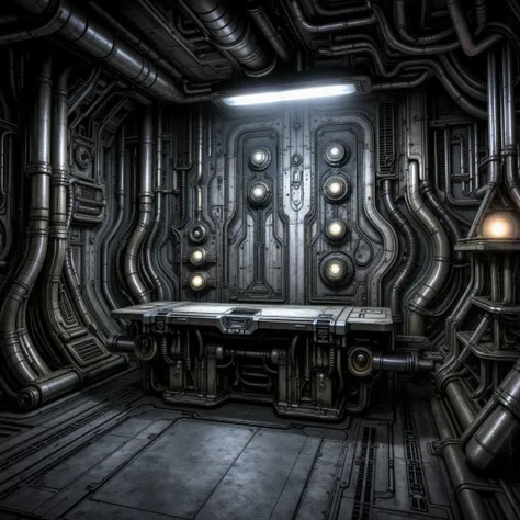 Biomechanical Sci-fi Room