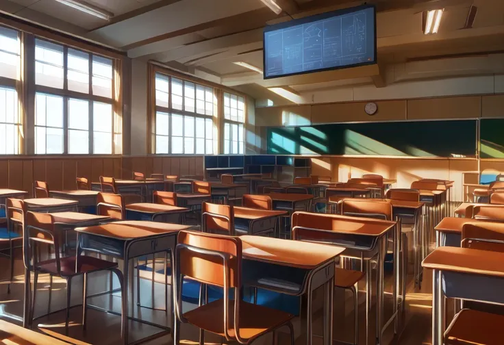 Japanese Classroom (Background) (Pony) (AD)