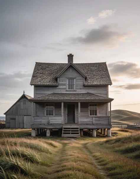 weathered coastal homestead pony