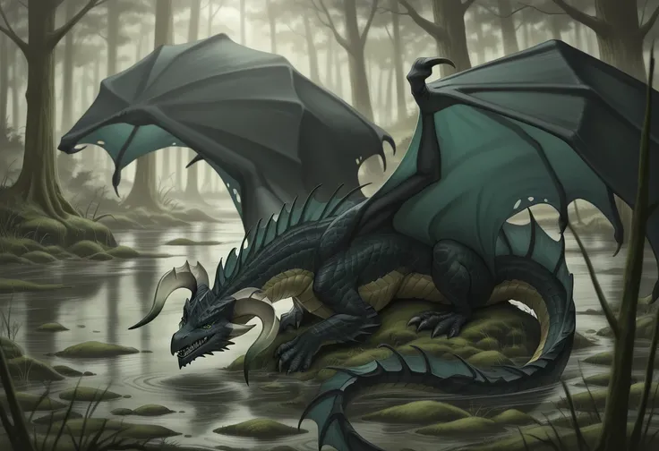 D&D Black Dragon [Illustrious]