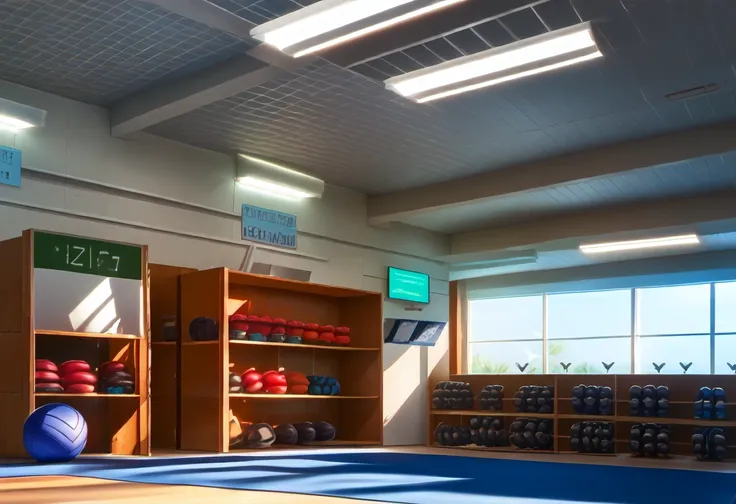 Japanese Exercise Room (Background) (Pony) (AD)