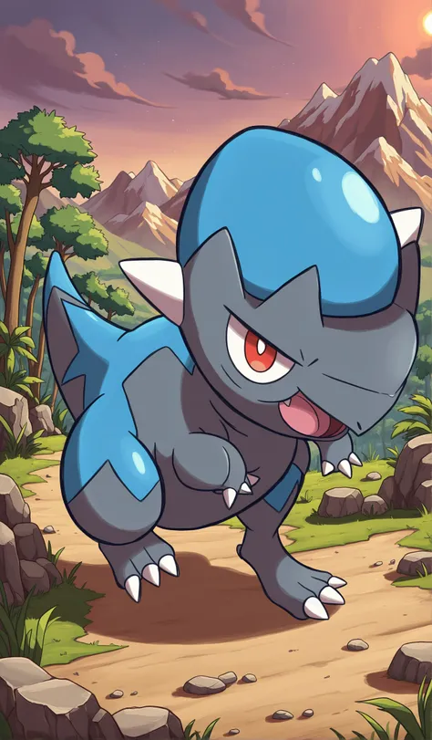 Pokémon Nr.: #408 and 408 "Cranidos" and "Rampardos" Illustrious