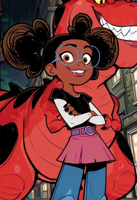 Lunella Lafayette and Devil Dinosaur (Moon Girl And Devil Dinosaur)