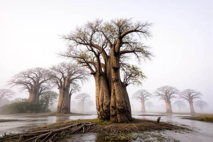 Natural Foggy Landscape