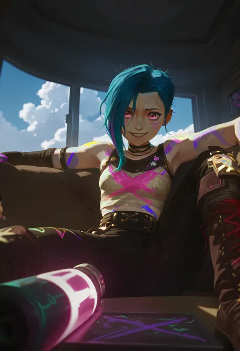 Jinx (Spray paint / Shark outfit) - Arcane - Illustrious