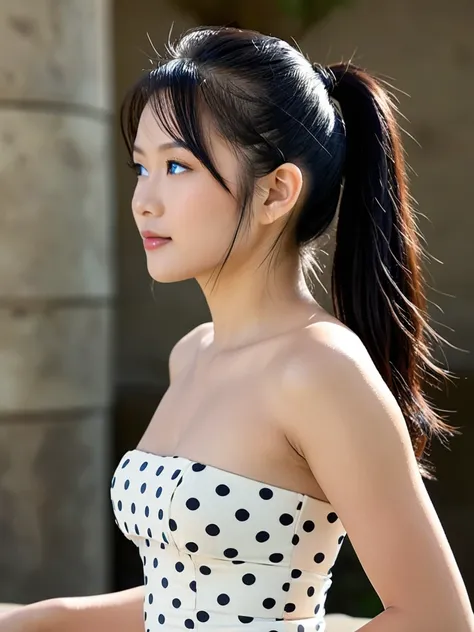 Polka Dot Strapless - XL