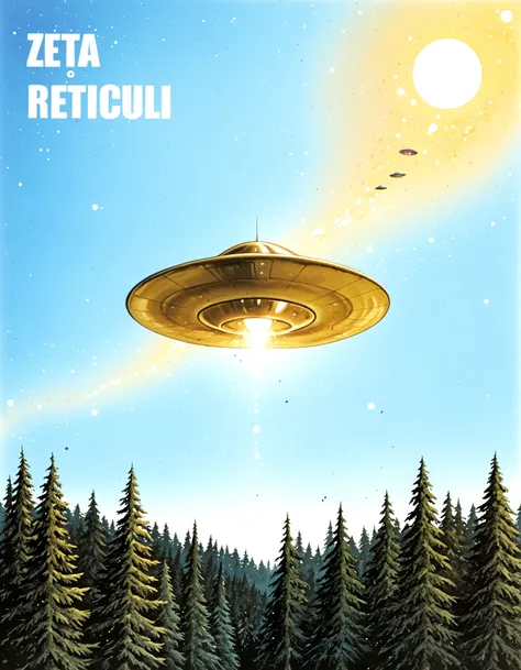 Zeta Reticuli | New Age franco-belgian comic style