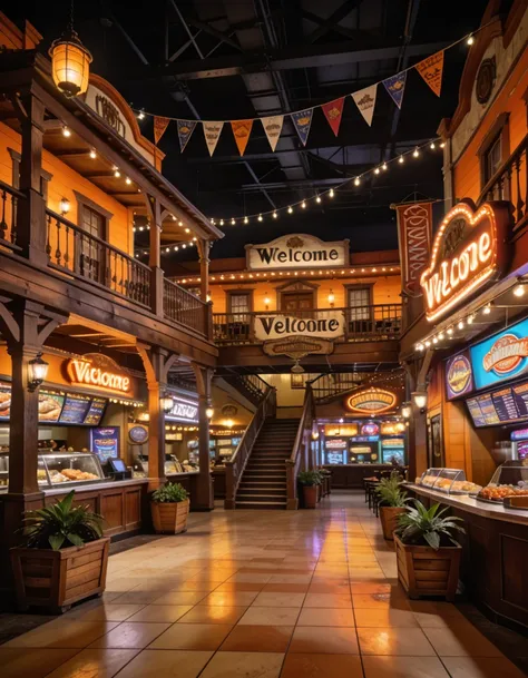 indoor food court pony