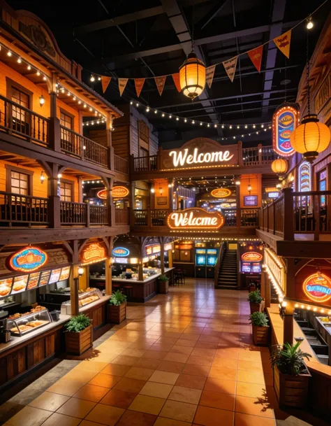 indoor food court
