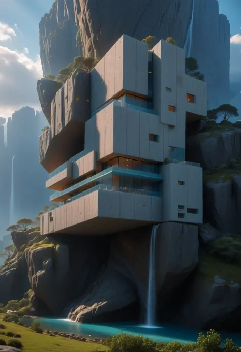 Biophilic Brutalism (Buildings) (SDXL) (AD)