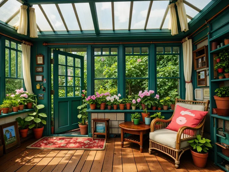 Cozy And Vibrant Conservatory