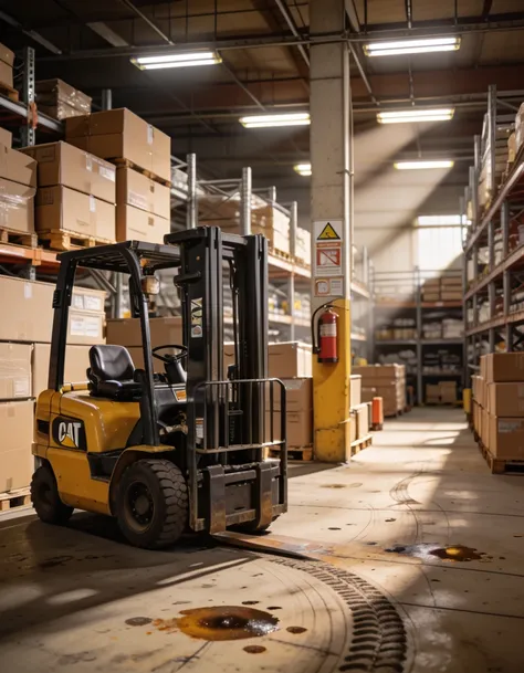 Industrial warehouse interior pony