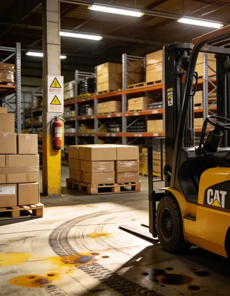 Industrial warehouse interior