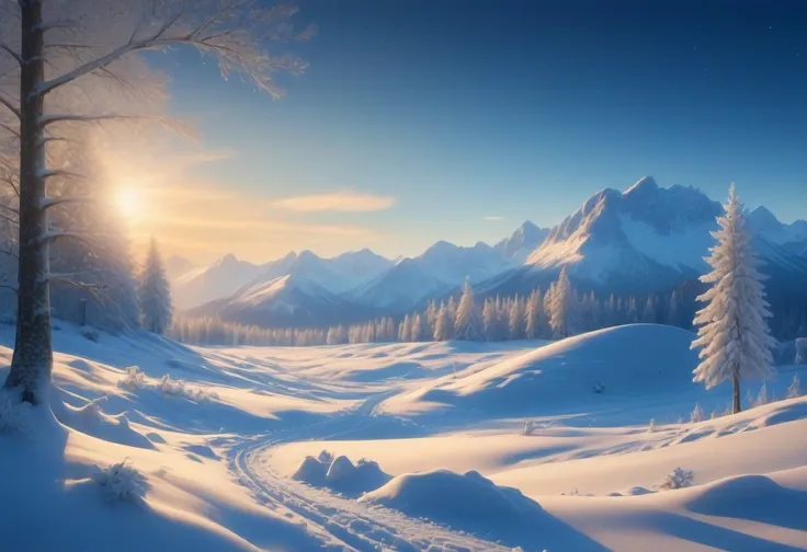 Snowy Landscapes (Background) (SDXL) (AD)