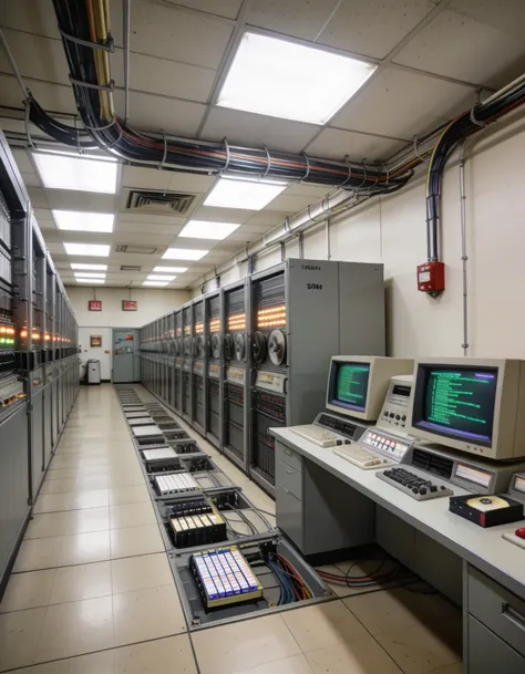 vast 1960s computer room pony
