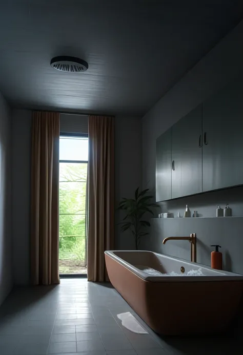 Brutalist Home Interior Bathroom (Buildings) (Pony) (AD)