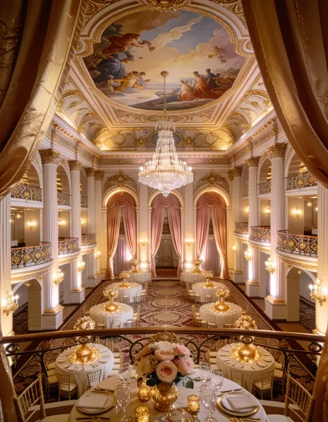 Opulent grand ballroom interior