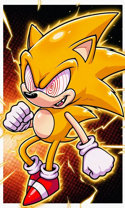 Fleetway Super Sonic (Sonic the Comic/Friday Night Funkin/FNF Vs Sonic.exe)