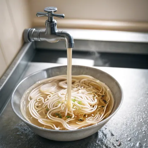 served from sink faucet