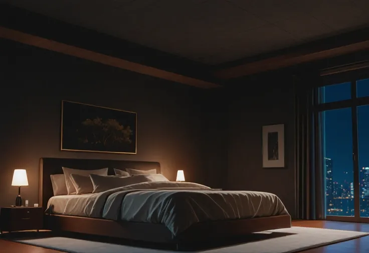 Brutalist Home Interior Bedroom (Buildings) (Illustrious) (AD)