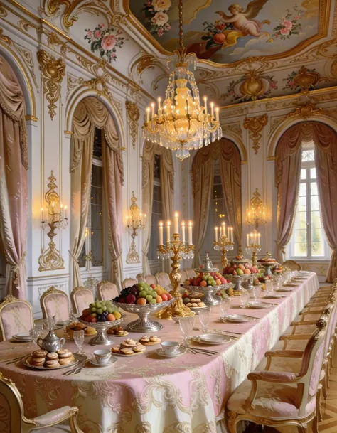 opulent rococo banquet hall