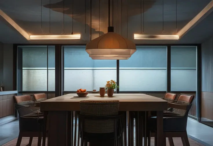 Brutalist Home Interior Dining Room (Buildings) (Pony) (AD)