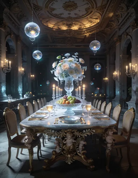 rococo banquet table in post-human pony