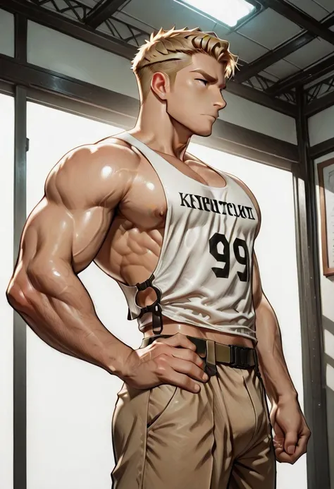 Drop Armhole Tank Top & Jock strap