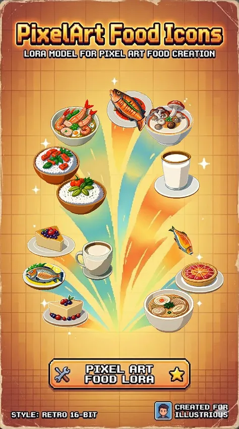 PixelArt Food Icons IL