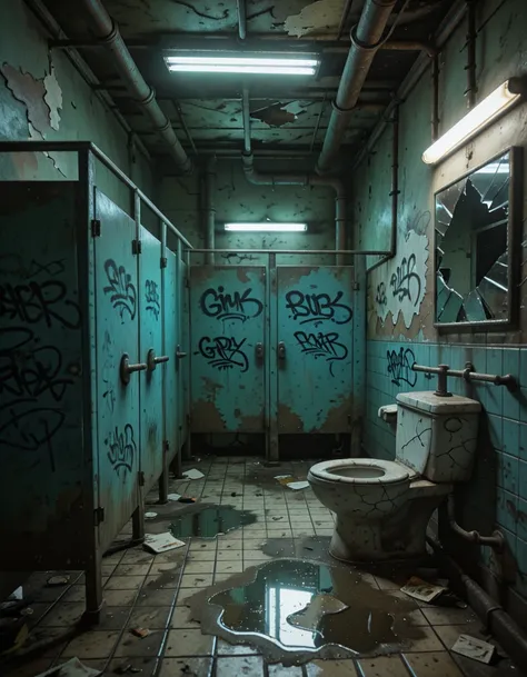 dirty public restroom illu no pixel art