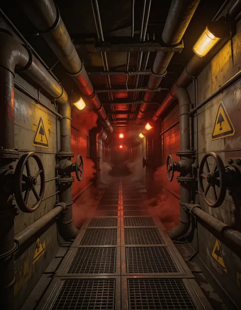 industrial underground corridor illu