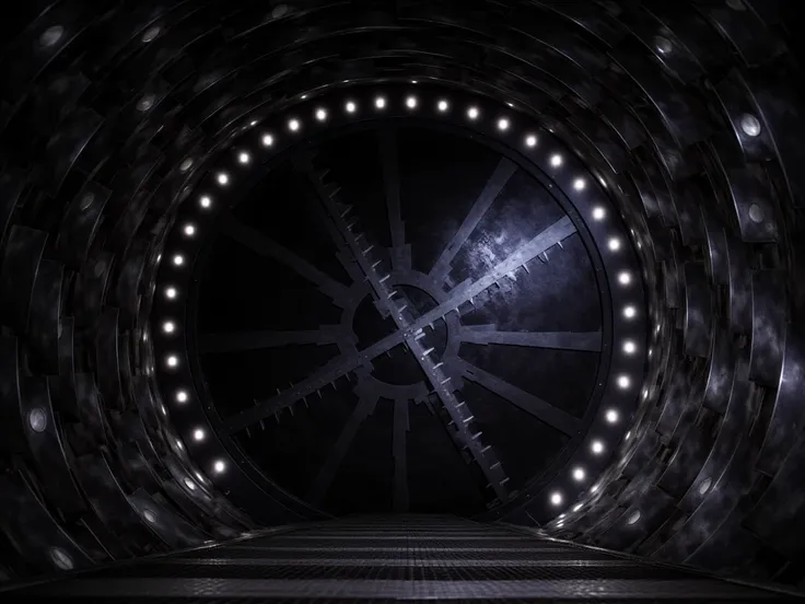 Industrial Service Tunnel Interior