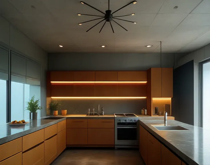 Brutalist Home Interior Kitchen (Buildings) (Pony) (AD)