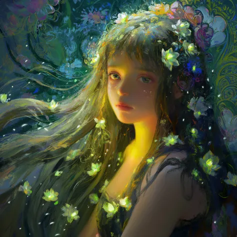 Ethereal atmosphere Digital oil painting style of WLOP 空灵奇幻风 数字油画 WLOP_rel_260420