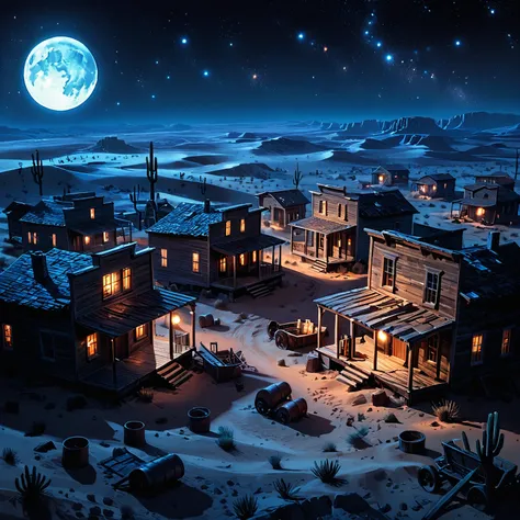 🌙✨ Moonlit Mirage Ghost Town🌵🏚️ (Pony)