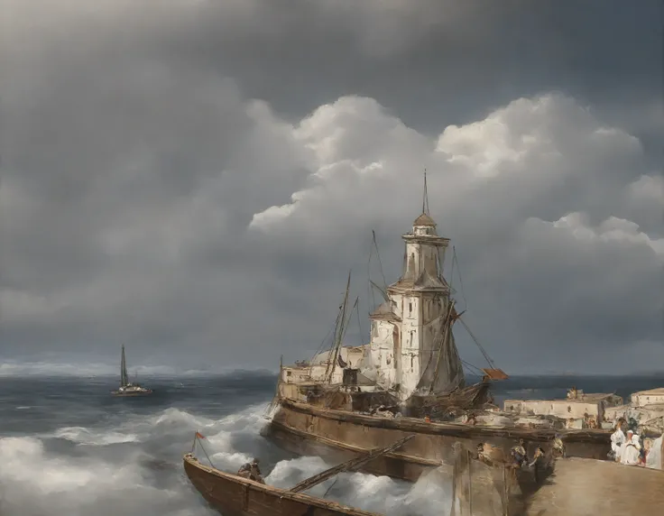 Achenbach Style Oil Painting | Illustrious XL