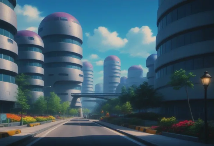 Dragonball Z City (Background) (SDXL) (AD)