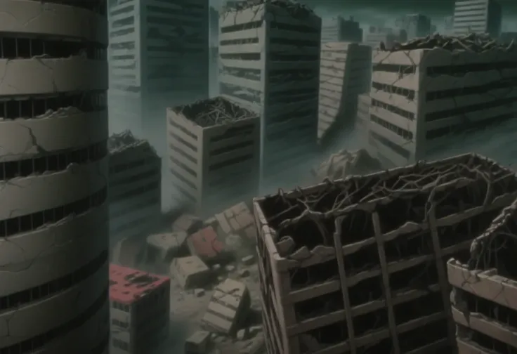 Dragonball Z Destroyed City (Background) (SDXL) (AD)