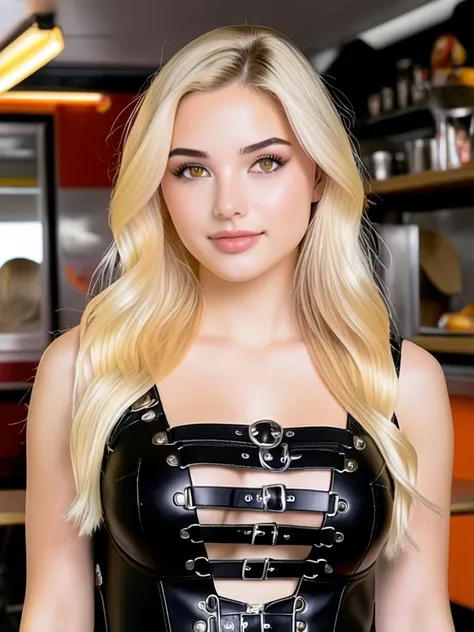 Leather Bondage Playsuit - XL