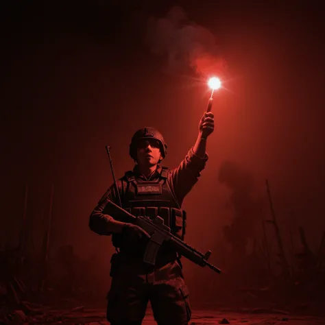 Holding emergency flare (concept)