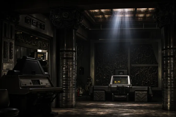 Dark Industrial Sci-fi Hall