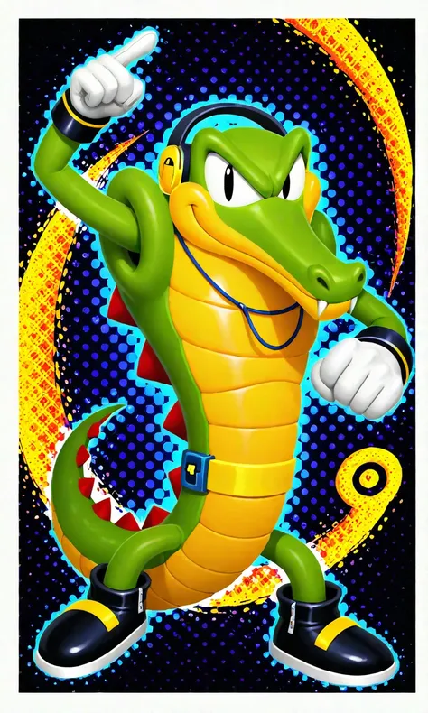Classic Vector The Crocodile (Sonic The Hedgehog)