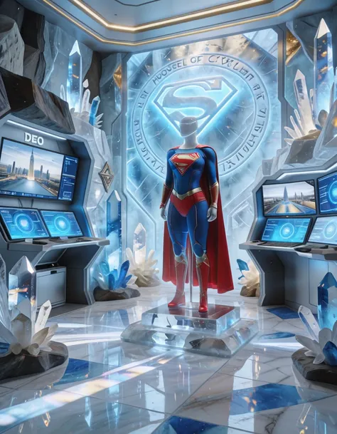 secret wardrobe chamber of Supergirl illu