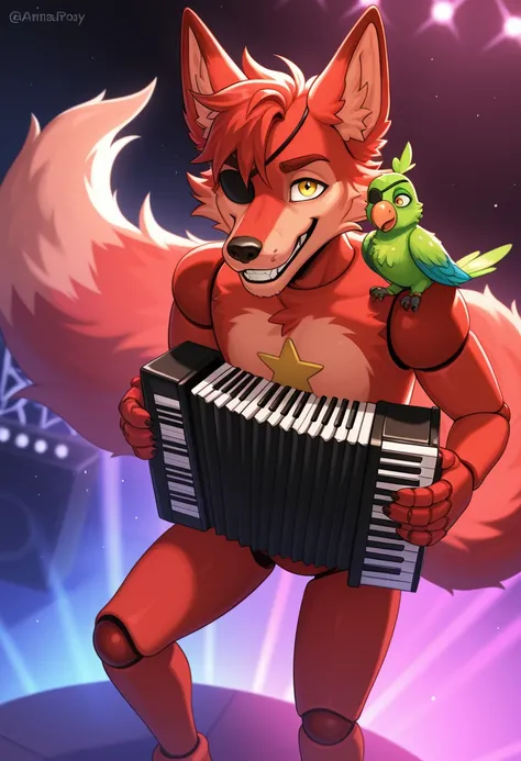 Rockstar Foxy | FNAF6/ Five Nights at Freddy's 6/ Freddy Fazbear's Pizzeria Simulator/ FFPS