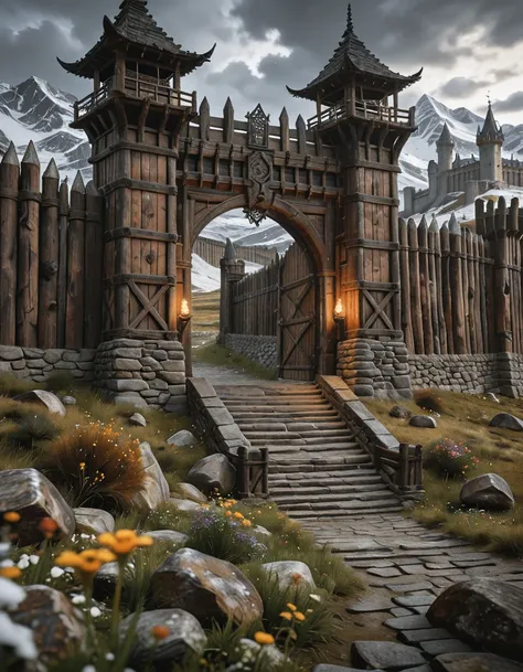 nordic city entrance illu